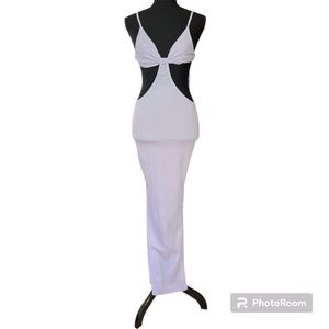 Women’s Lilac Textured Cutout Maxi Dress US Size XS